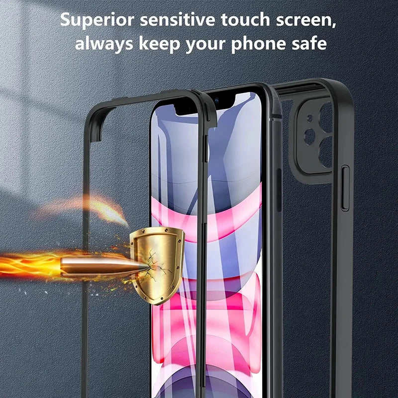 360 Full Cover Screen Protection Case For iPhone