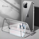 360 Full Protection Metal Magnetic Snap Lock Case For iPhone