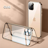 360 Full Protection Metal Magnetic Snap Lock Case For iPhone