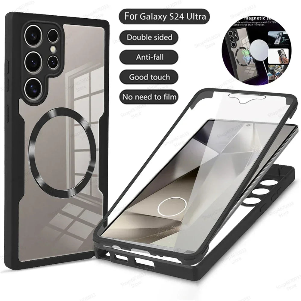 360° Full Shockproof Magnetic Case for Samsung Galaxy