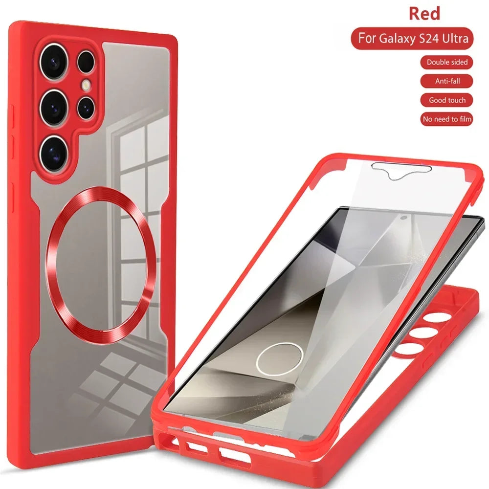 360° Full Shockproof Magnetic Case for Samsung Galaxy