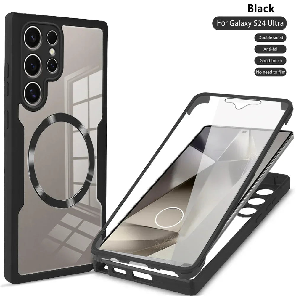 360° Full Shockproof Magnetic Case for Samsung Galaxy