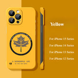 Maple Leaf Borderless Cooling Case For iPhone