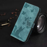 3D Cat Wallet Leather Flip Case for iPhone