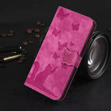 3D Cat Wallet Leather Flip Case for iPhone