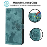 3D Cat Wallet Leather Flip Case for iPhone