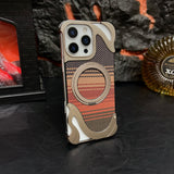 Kevlar Carbon Fiber Borderless Magnetic Case For iPhone