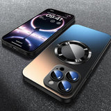 Magnetic AG Matte Tempered Glass Case for iPhone