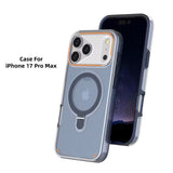 3-in-1 Magnetic Metal Ring Stand Matte Case For iPhone
