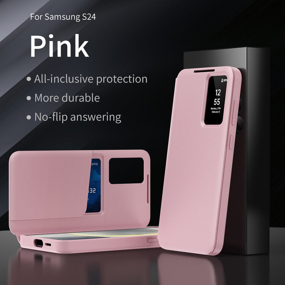 New Smart Window Card Insertion Case For Samsung