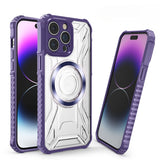 Airbag Thickened Silicone Anti-fall Transparent Magnetic Case For iPhone