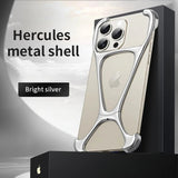 Alloy Bare Metal Feel Frameless Heat Dissipation Case For iPhone