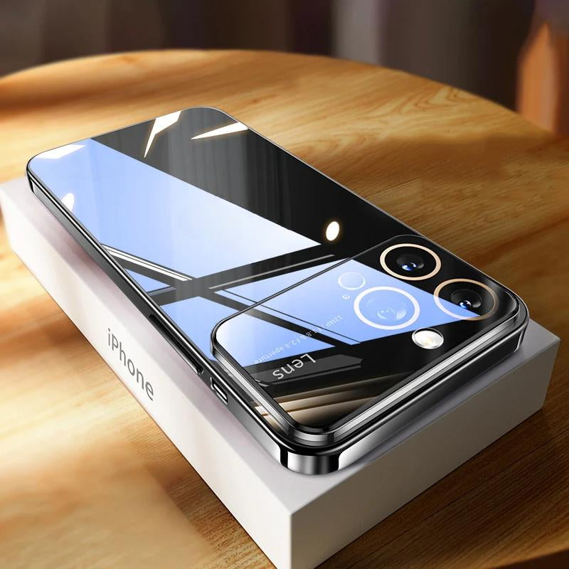 Plating Clear Camera Protector Case for iPhone