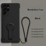 Hard Back With Long Holder Stand Lanyard Case For Samsung