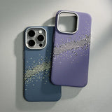 Abstract Starry Pixels Relief Magnetic Case For iPhone