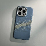 Abstract Starry Pixels Relief Magnetic Case For iPhone