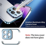 Aluminum Metal Frameless Bumper Camera Lens Protector Case for IPhone