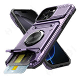 Anti-fall Shockproof Armor Ring Stand Case For iPhone