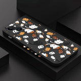 Cat Rolling Liquid Silicone Case For iPhone