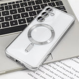 Magnetic Clear Plating Cover For Samsung Galaxy