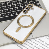 Magnetic Clear Plating Cover For Samsung Galaxy