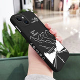 Silicone Climb Mountains Case For iPhone