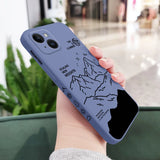 Silicone Climb Mountains Case For iPhone