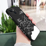 Silicone Climb Mountains Case For iPhone