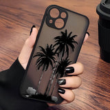 Matte Coconut Palm Tree Case for iPhone