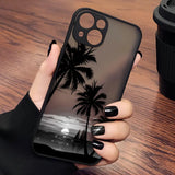 Matte Coconut Palm Tree Case for iPhone