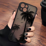 Matte Coconut Palm Tree Case for iPhone