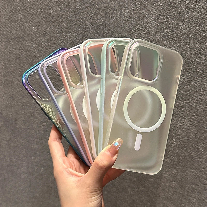 Colorful Aurora Bumper Magnetic Case for iPhone