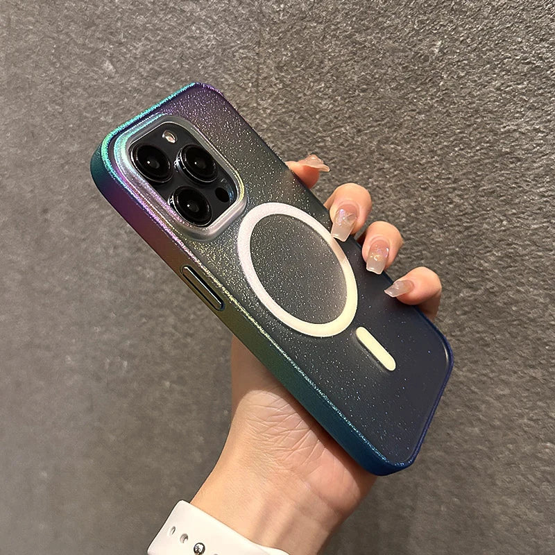 Colorful Aurora Bumper Magnetic Case for iPhone