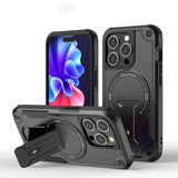 Cool Mecha Magnetic Stand Invisible Case for iPhone