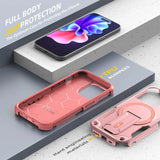 Cool Mecha Magnetic Stand Invisible Case for iPhone