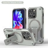 Cool Mecha Magnetic Stand Invisible Case for iPhone