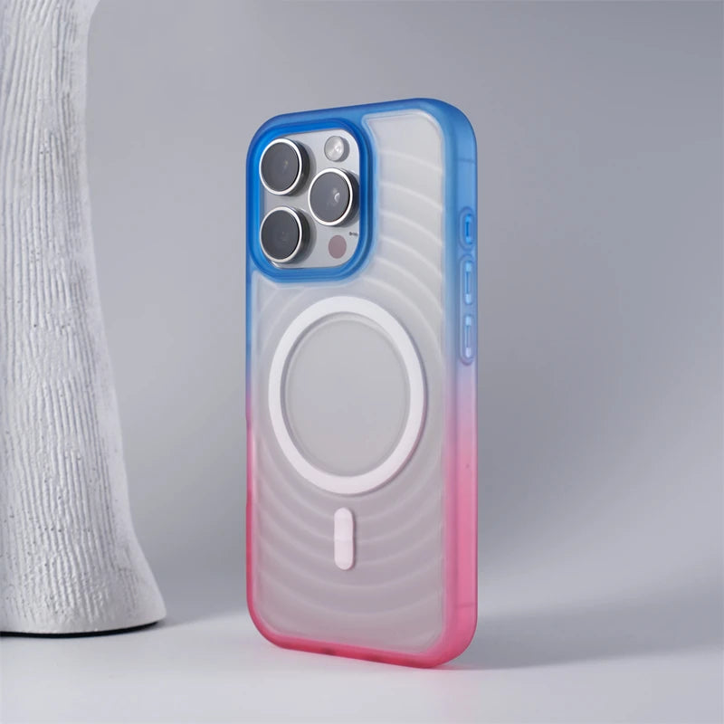 Creative 3D Circle Waves Magnetic Case for iPhone