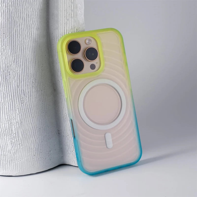 Creative 3D Circle Waves Magnetic Case for iPhone