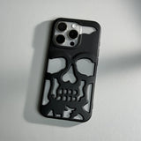 Creative Hollow Skull Cooling Case For iPhone