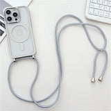 Magnetic Crossboby Lanyard Plating Case For iPhone