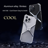 Detachable Aluminum Alloy Rimless Anti-fall Case For iPhone