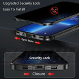 Double Glass Anti-Peep Privacy Magnetic Adsorption Case for iPhone