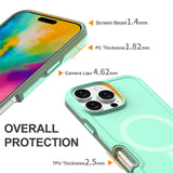 Dual Layer Matte Protection Armour Magnetic Case For iPhone