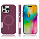 Dual Layer Matte Protection Armour Magnetic Case For iPhone