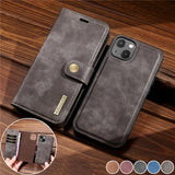 Flip Leather Magnetic Wallet Card Back Case for iPhone