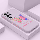 Flower Butterfly Phone Case For Samsung