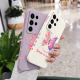 Flower Butterfly Phone Case For Samsung