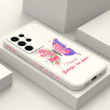 Flower Butterfly Phone Case For Samsung