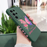 Flower Butterfly Phone Case For Samsung