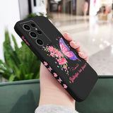 Flower Butterfly Phone Case For Samsung